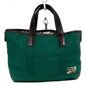 Porter /Yoshida - Tote Bag - GreenBrown CanvasLeather Women